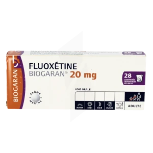 Fluoxetine Biogaran 20 Mg, Comprimé Dispersible Sécable