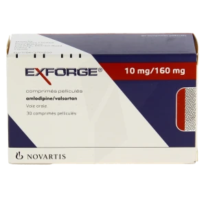 Exforge 10 Mg/160 Mg, Comprimé Pelliculé