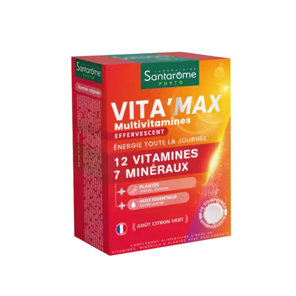 Santarome Vita'max Effervescent Comprimés Effervescents B/20