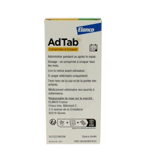 Adtab 450 Mg Comprimes A Croquer Pour Chiens (> 11–22 Kg), Comprimé à Croquer