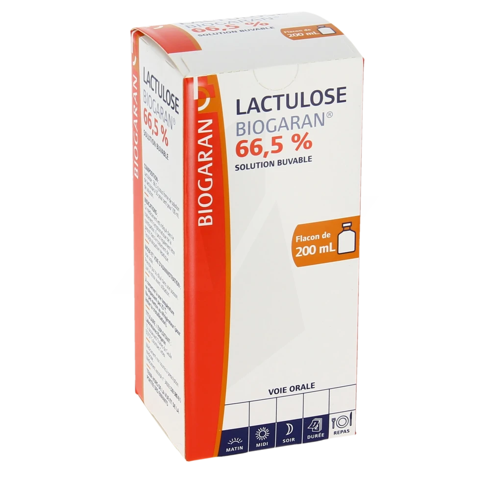 Lactulose Biogaran 66,5 %, Solution Buvable