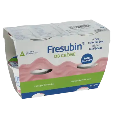 Fresubin Db Crème Nutriment Fraise Des Bois 4pots/200g à Ménilles