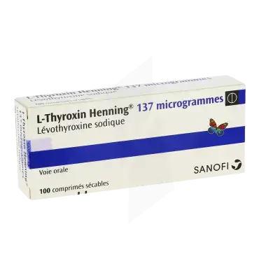 L-thyroxin Henning 137 Microgrammes, Comprimé Sécable à MONTEREAU-FAULT-YONNE