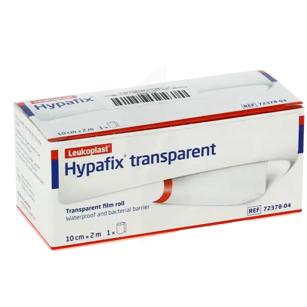 Hypafix Transparent Sparadrap 10cmx2m