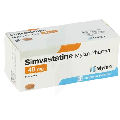 Simvastatine Viatris 40 Mg, Comprimé Pelliculé à Nice