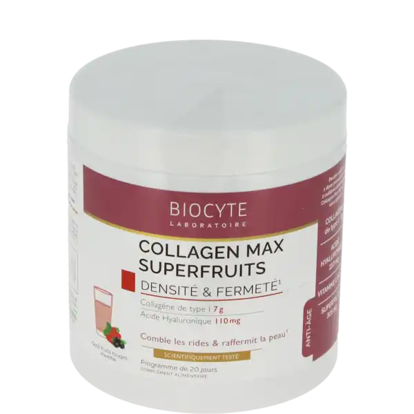 Biocyte Collagen Max Superfruits Préparation 20 Doses/13g