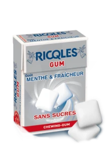 Ricqlès Chew Gum Blancheur & Hygiène Dragée Sans Sucre B/24g