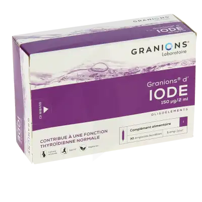 Granions D'iode Solution Buvable 30 Ampoules/2ml à Paris
