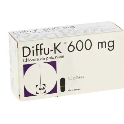 DIFFU-K 600 mg, gélule