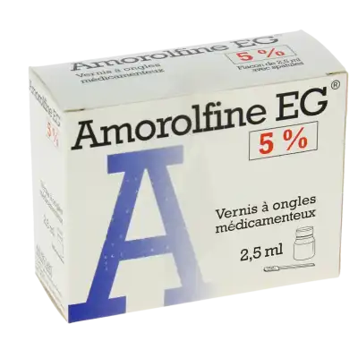 Amorolfine Eg 5%, Vernis à Ongles Médicamenteux à ST-ETIENNE-DE-TULMONT