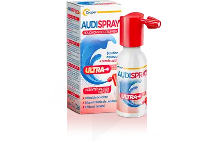 Audispray Ultra Solution Auriculaire Fl Pompe Doseuse/20ml à Mûrs-Erigné