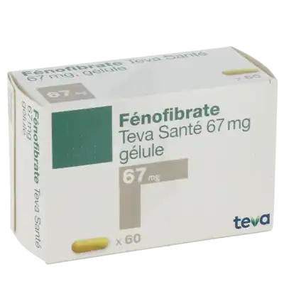 Fenofibrate Teva Sante 67 Mg, Gélule à Eysines