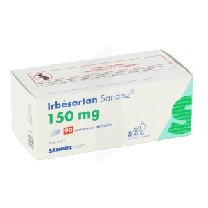 Irbesartan Sandoz 150 Mg, Comprimé Pelliculé