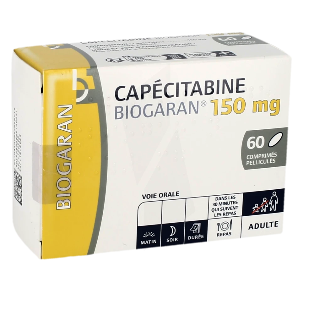 Capecitabine Biogaran 150 Mg, Comprimé Pelliculé