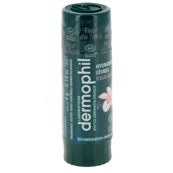 Dermophil Indien Stick LÈvres Fleur De TiarÉ Bio 4g