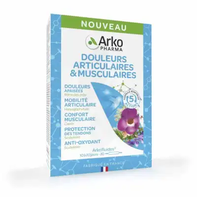 Arkofluide Bio Ultraextract Solution Buvable Douleurs Articulaires Et Musculaires 20amp/10ml à CANEJAN