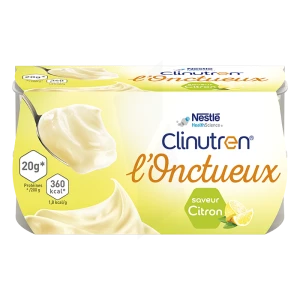 Clinutren L'onctueux Nutriment Citron 4 Cups/200g