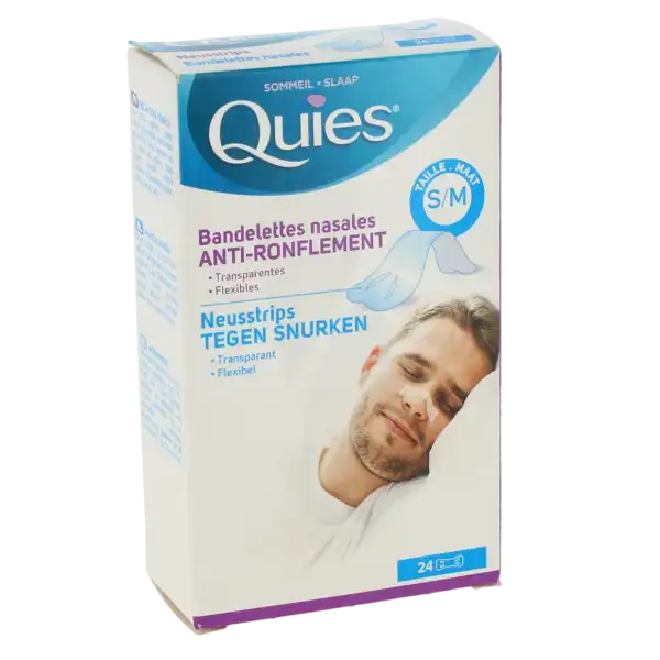 Quies Bandelettes Nasales Anti-ronflement S/m B/24