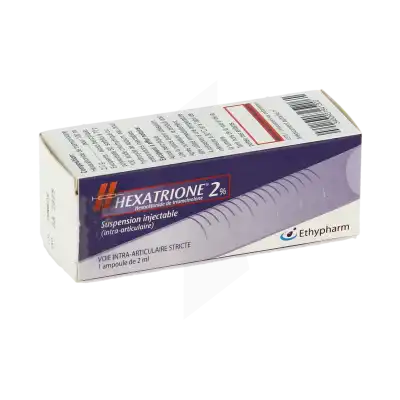 Hexatrione 2 Pour Cent, Suspension Injectable (intra-articulaire) à Nice