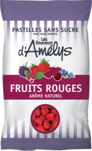 Les Douceurs D'amelys Pastilles Fruits Rouges Sans Sucre Sachet/80g