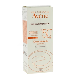 Avène Eau Thermale Solaire Crème Minérale Spf50 50 Ml