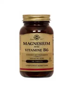 Solgar Magnesium Vitamine B6 à CHAMBÉRY