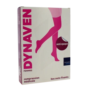 Sigvaris Dynaven Semi-opaque Bas Auto-fixants Morpho- Classe 2 Femme Beige Normal M