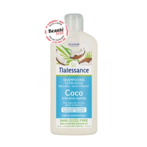 Natessance Coco Shampooing Usage Fréquent 250ml