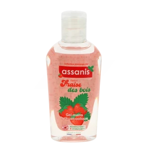 Assanis Gel Hydroalcoolique Fraise Des Bois Flacon De 80 Ml