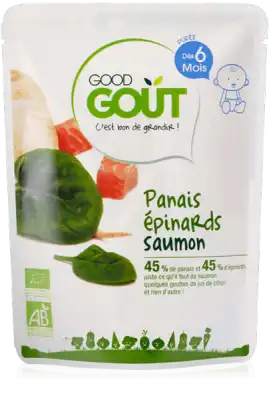 Good Gout Plats Panais Epinards Saumon Bio Des 6 Mois 190 G à Chelles