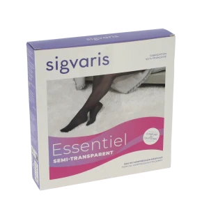 Sigvaris Essentiel Semi-transparent Collant  Femme Classe 2 Noir Medium Normal