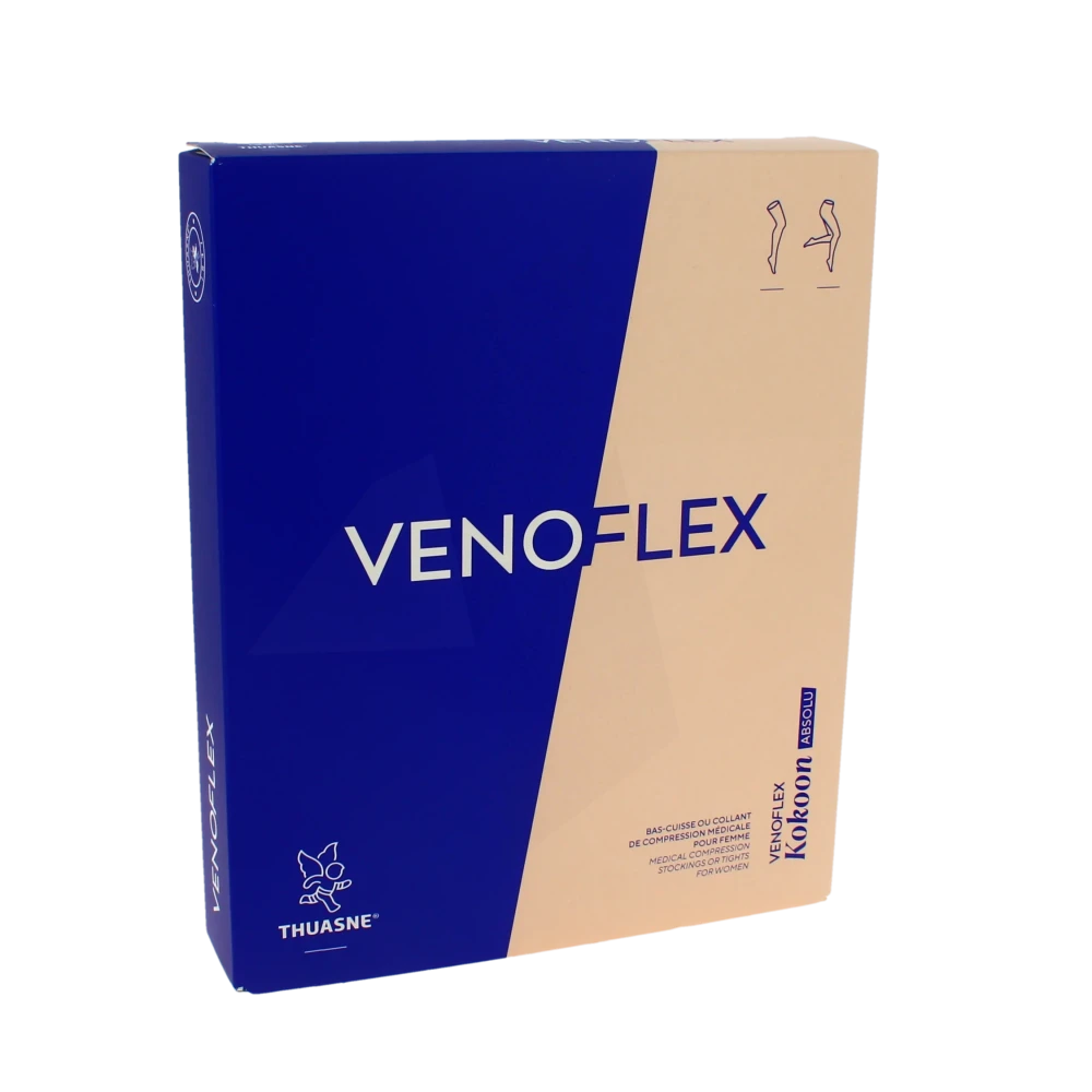 Venoflex Kokoon Absolu 2 Bas Cuisse+ Femme Noir Taille 3n