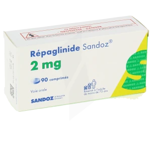 Repaglinide Sandoz 2 Mg, Comprimé