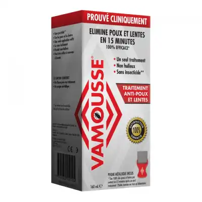 Vamousse Traitement Anti-poux Et Lentes Spray/160ml + Peigne à TOURS