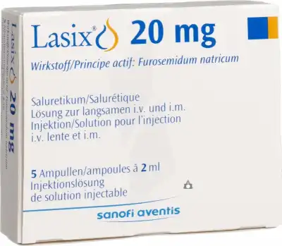 Lasilix 20 Mg/2 Ml, Solution Injectable En Ampoule à CUERS