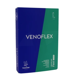 Venoflex Fast 2 Chaussette Homme Côte Noir Taille 3n