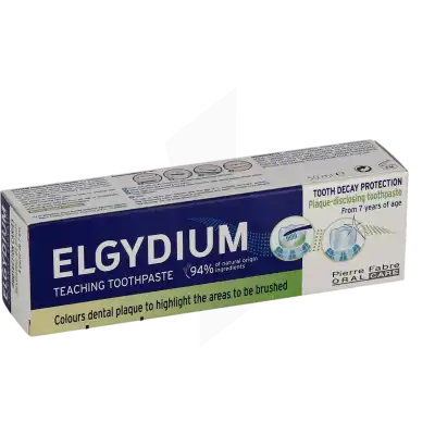 Elgydium Protection Caries Dentifrice RÉvÉlateur Plaque À Partir De 7ans T/50ml à VILLENAVE D'ORNON