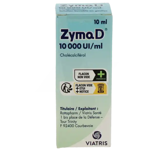 Zymad 10 000 Ui/ml, Solution Buvable En Gouttes