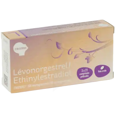 Levonorgestrel/ethinylestradiol Cristers 100 Microgrammes/20 Microgrammes, Comprimé Pelliculé à Abbeville