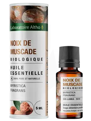 Laboratoire Altho Huile Essentielle Noix De Muscade Bio 5ml