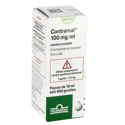 Contramal 100 Mg/ml, Solution Buvable à MONTEREAU-FAULT-YONNE