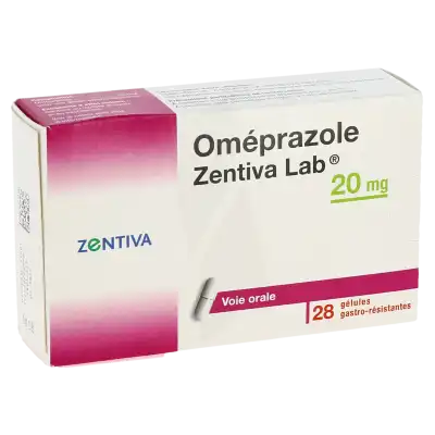 Omeprazole Zentiva Lab 20 Mg, Gélule Gastro-résistante à Angers