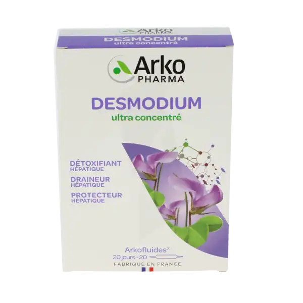 Arkofluide Bio Ultraextract Desmodium Solution Buvable 20 Ampoules/10ml