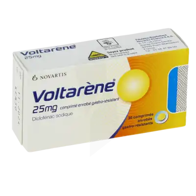 VOLTARENE 25 mg, comprimé enrobé gastro-résistant