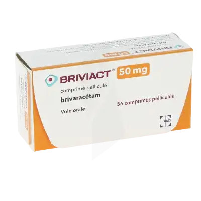 Briviact 50 Mg, Comprimé Pelliculé à LA CRAU