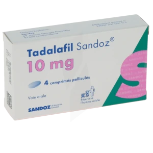 Tadalafil Sandoz 10 Mg, Comprimé Pelliculé