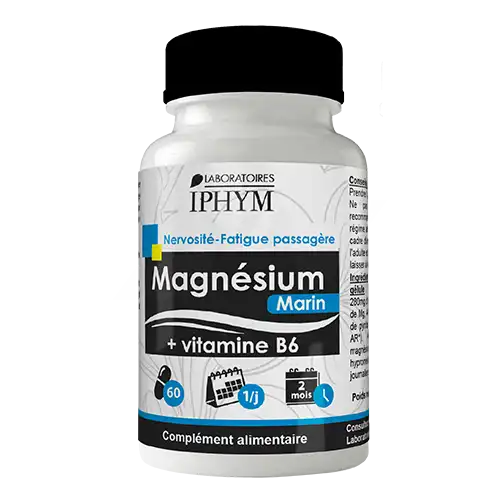 Iphym Santé Magnesium Marin + Vit B6 Gélules De Plantes Unitaires 280mg B/1000