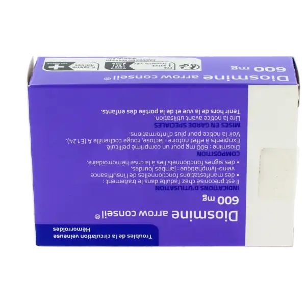 Diosmine Arrow Conseil 600 Mg, Comprimé Pelliculé