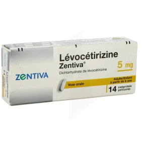 Levocetirizine Zentiva 5 Mg, Comprimé Pelliculé