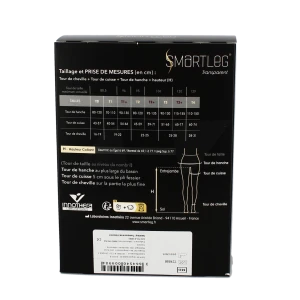 Smartleg® Transparent Classe Ii Collant Délicate Taille 2 Normal Pied Ouvert